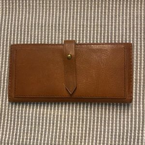 EUC Madewell The Post Wallet English Saddle